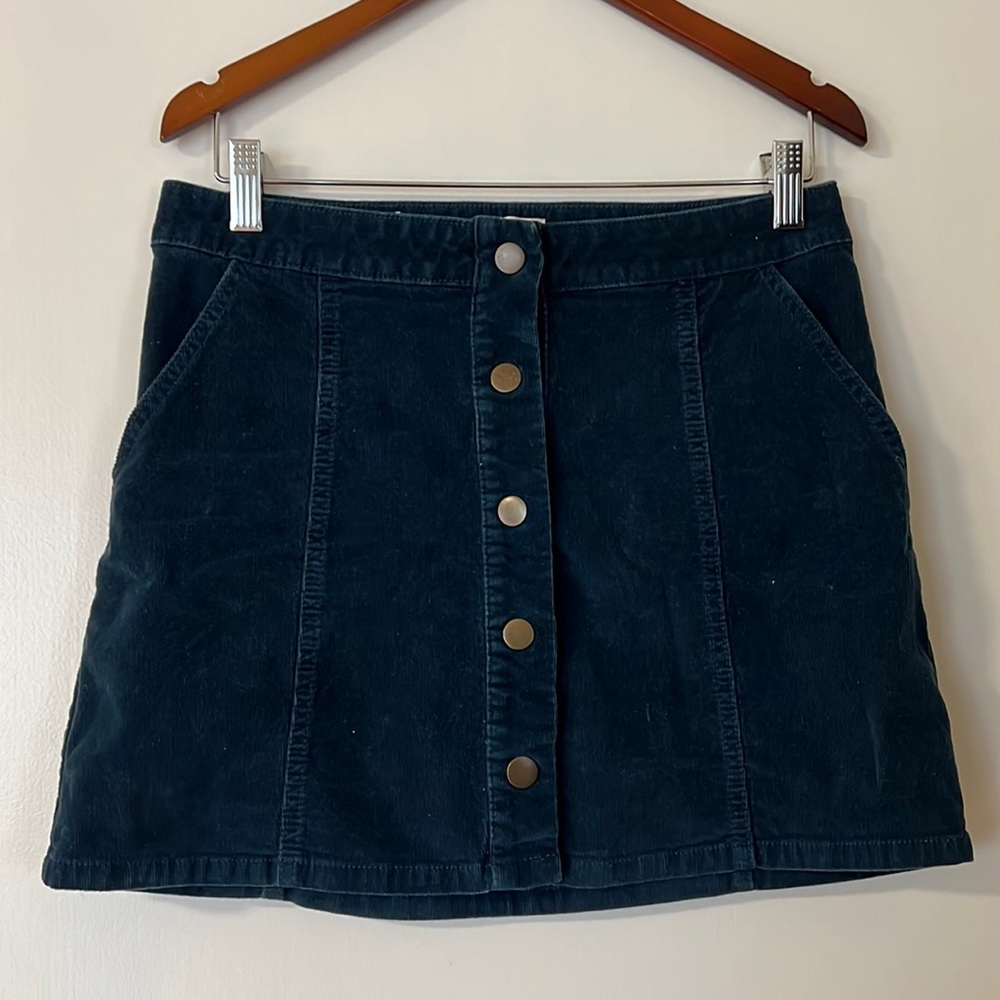 Button Up Navy Blue Skirt, Size Small, Brand - Alter’d State